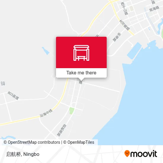 启航桥 map