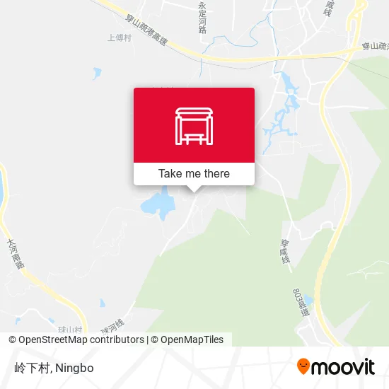 岭下村 map