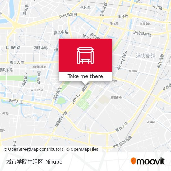城市学院生活区 map