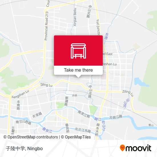 子陵中学 map