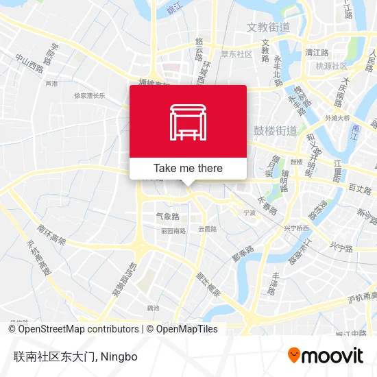 联南社区东大门 map