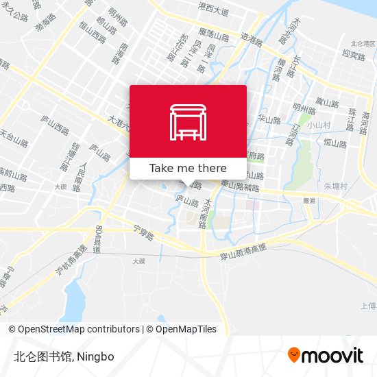 北仑图书馆 map