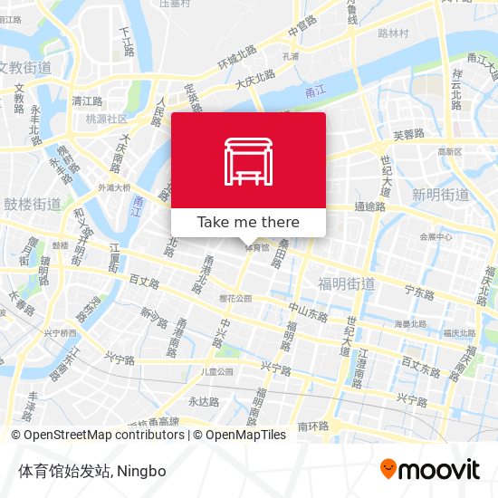 体育馆始发站 map