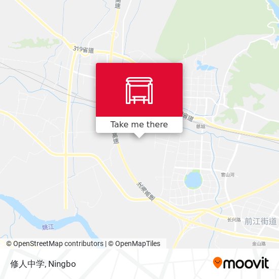 修人中学 map