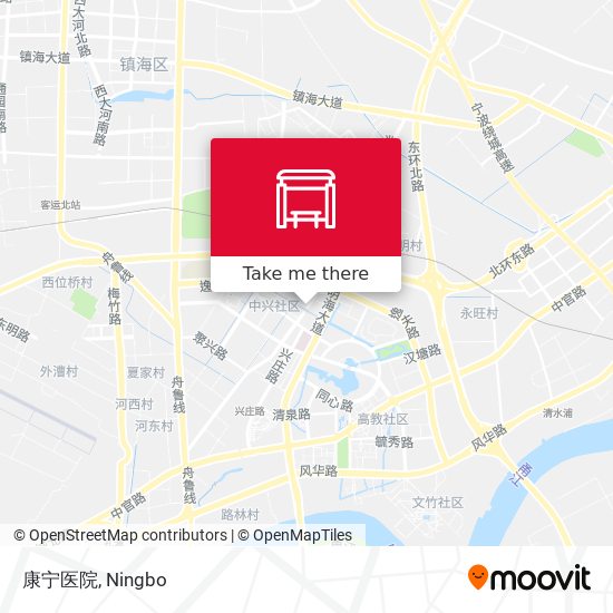 康宁医院 map