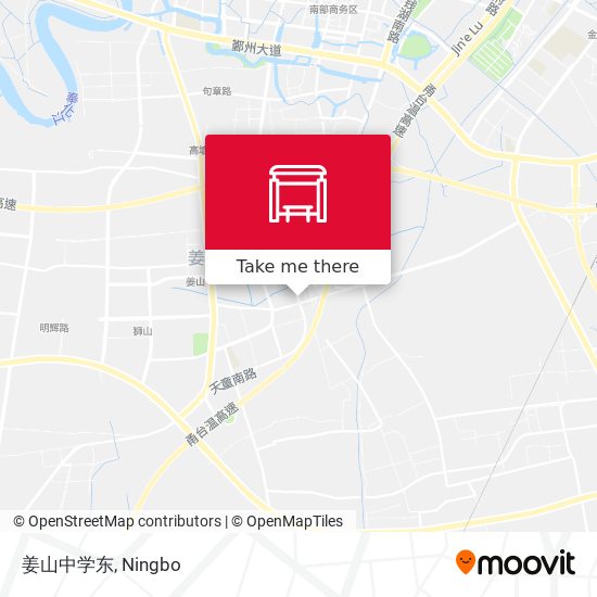姜山中学东 map