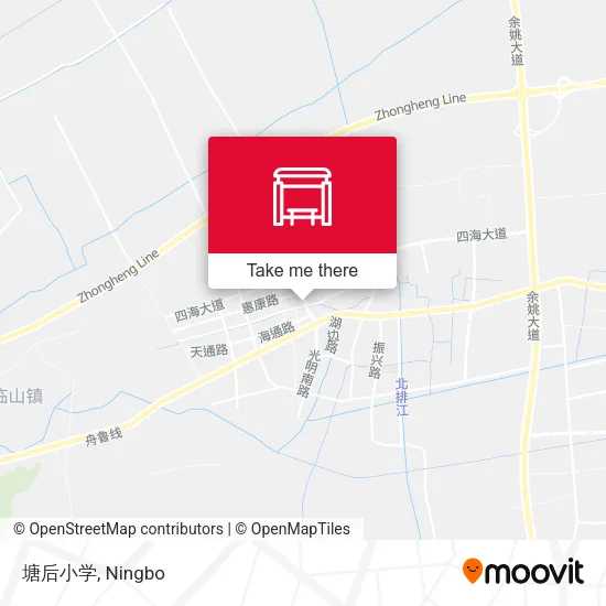 塘后小学 map