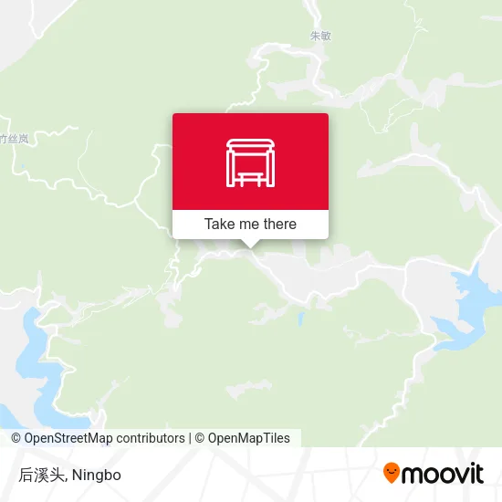 后溪头 map