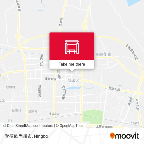 骆驼欧尚超市 map