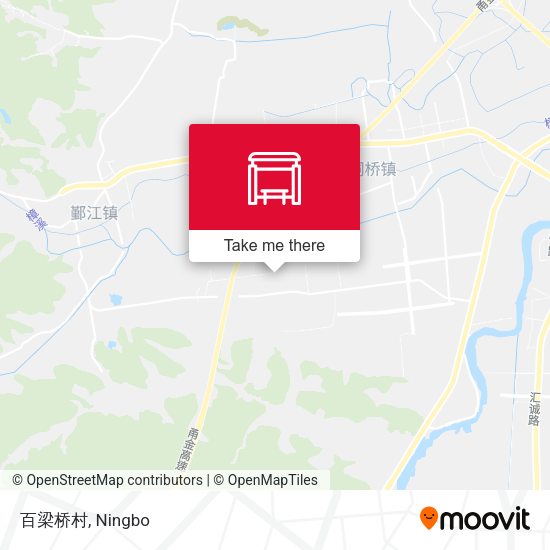 百梁桥村 map