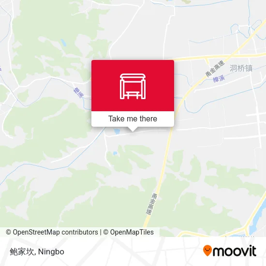 鲍家坎 map