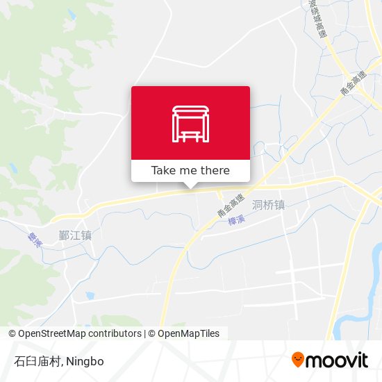 石臼庙村 map