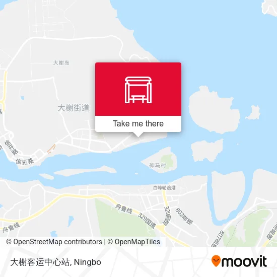 大榭客运中心站 map