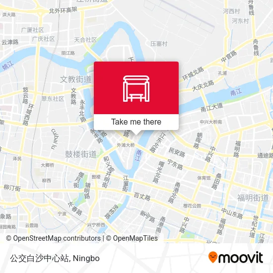 公交白沙中心站 map