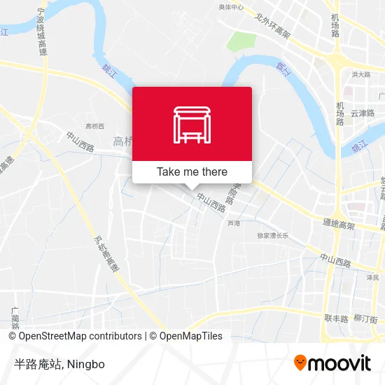 半路庵站 map