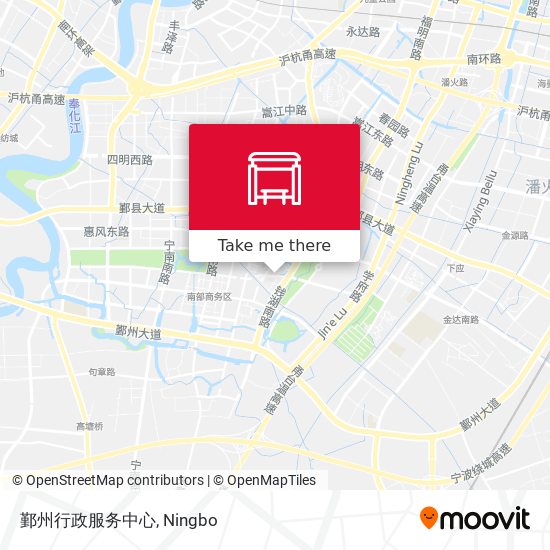 鄞州行政服务中心 map
