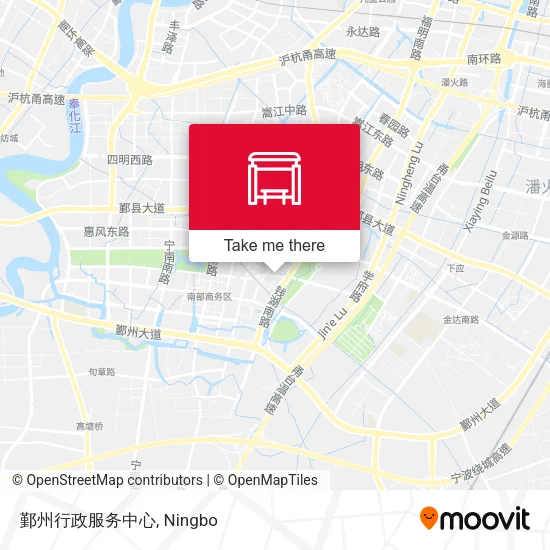 鄞州行政服务中心 map