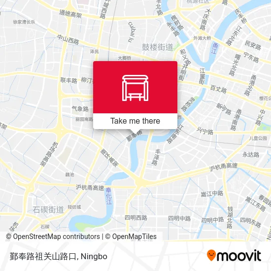 鄞奉路祖关山路口 map