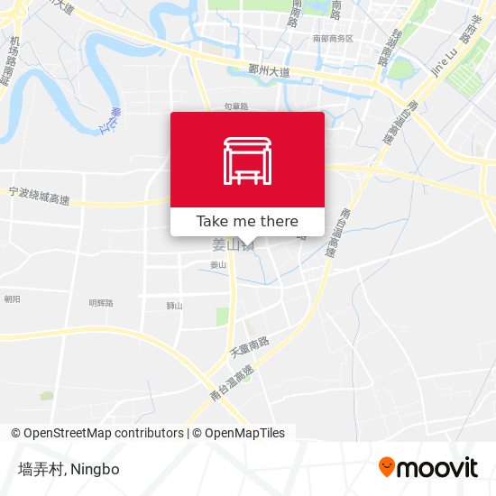 墙弄村 map