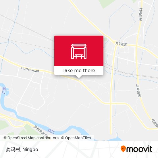 龚冯村 map