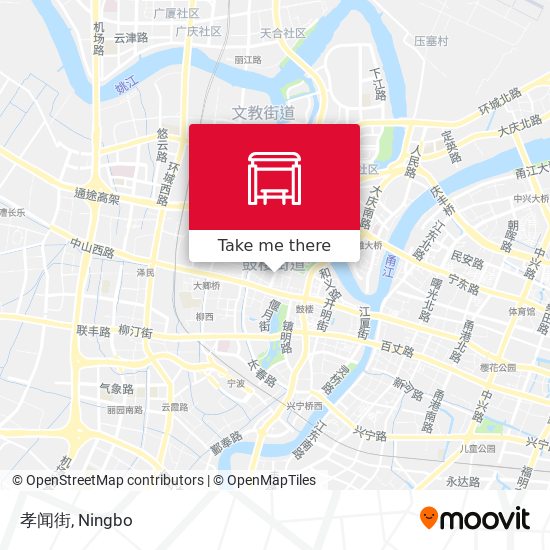 孝闻街 map