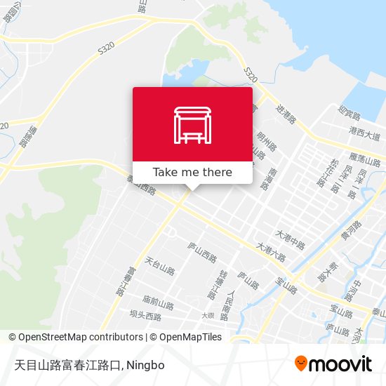 天目山路富春江路口 map