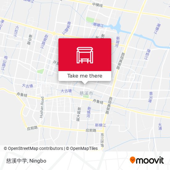 慈溪中学 map