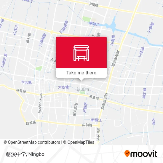 慈溪中学 map