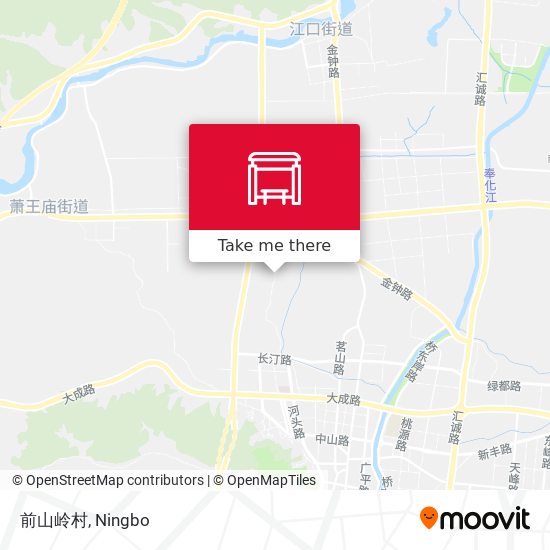 前山岭村 map