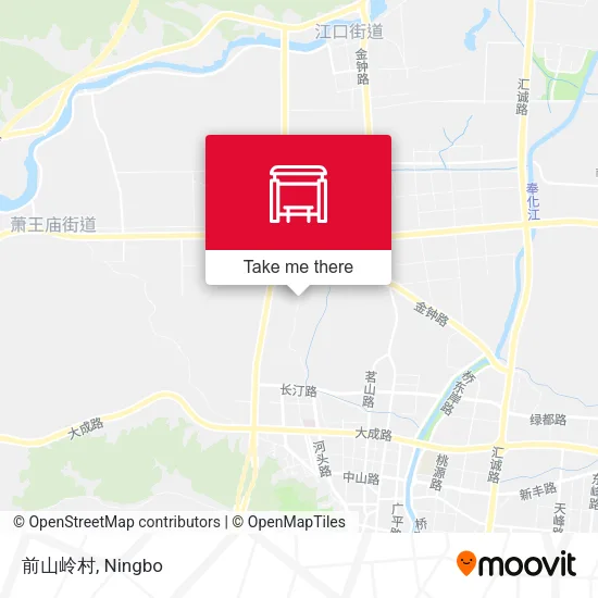 前山岭村 map