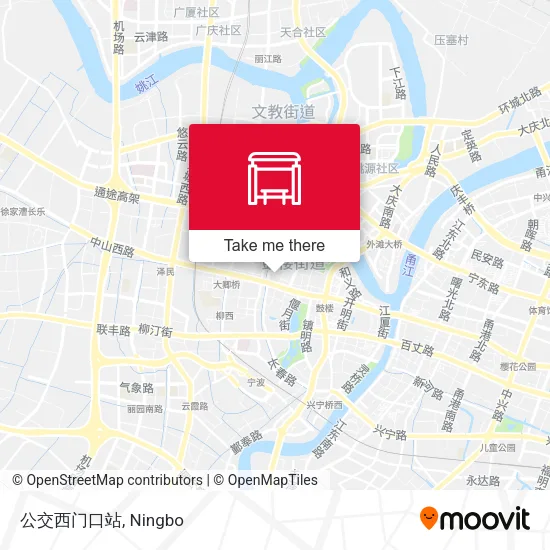 公交西门口站 map