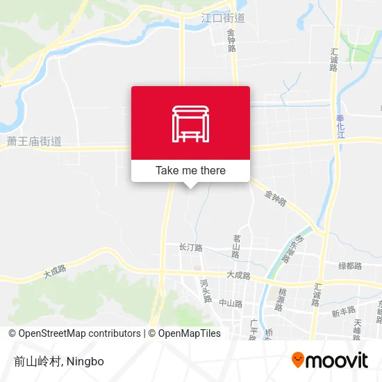 前山岭村 map