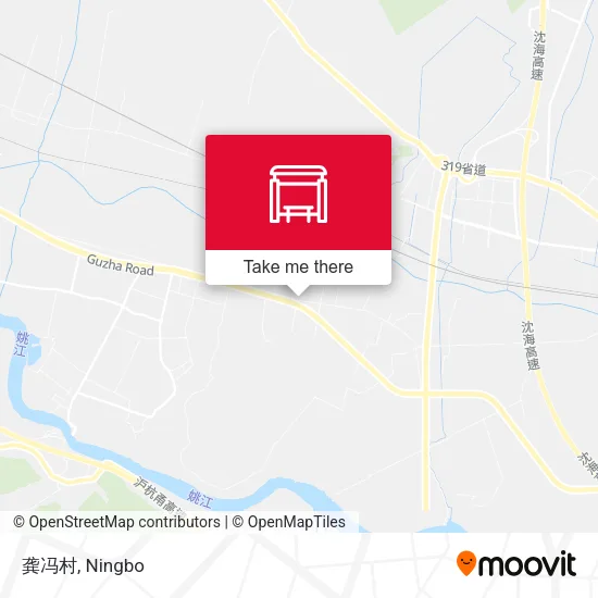 龚冯村 map