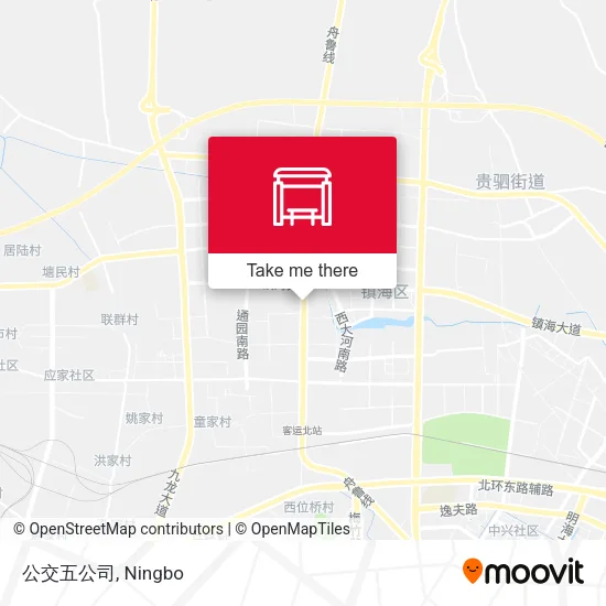公交五公司 map