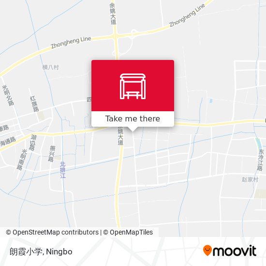 朗霞小学 map