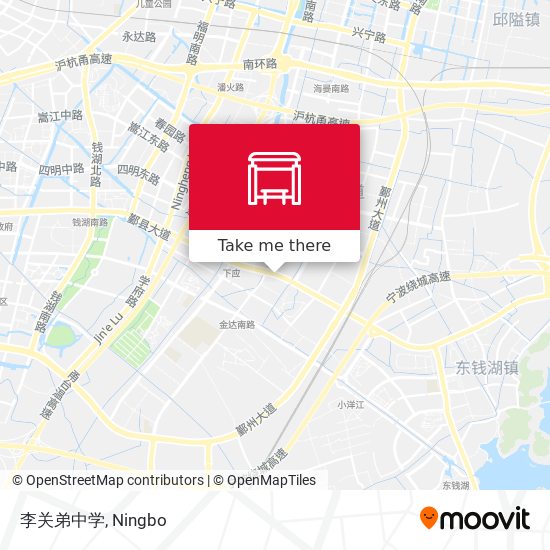 李关弟中学 map