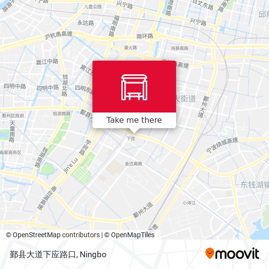 鄞县大道下应路口 map