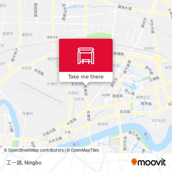 工一路 map