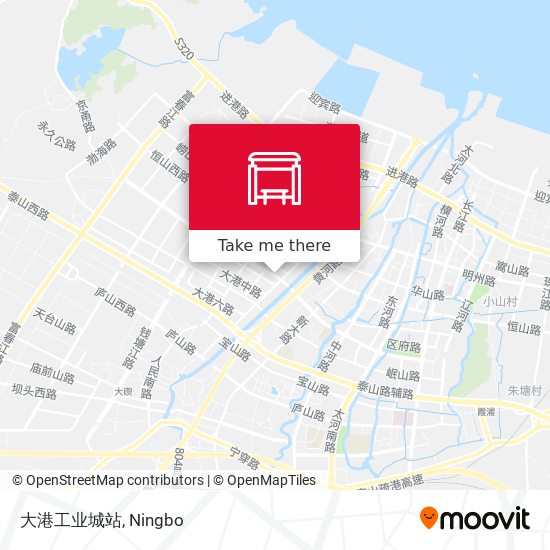 大港工业城站 map