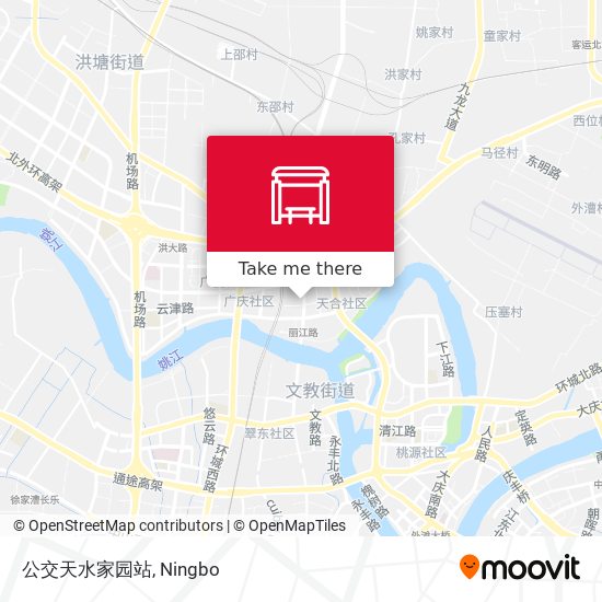 公交天水家园站 map