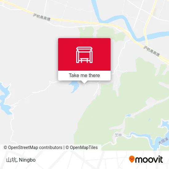 山坑 map