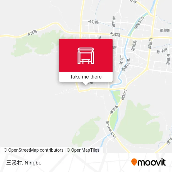 三溪村 map