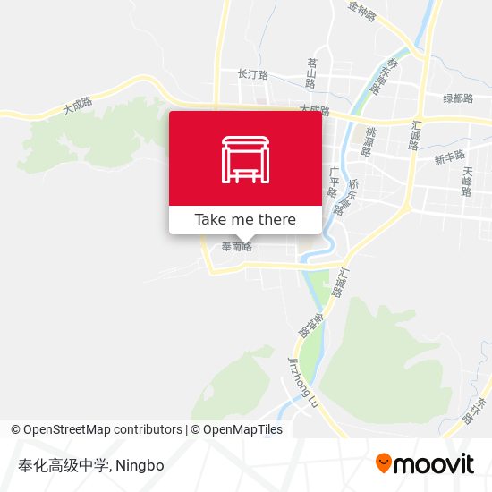 奉化高级中学 map