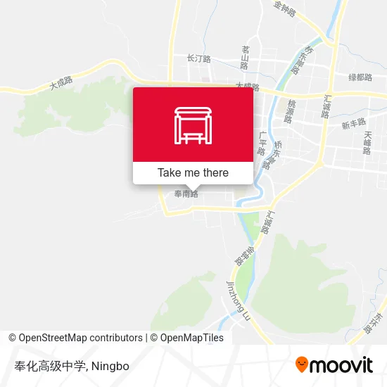 奉化高级中学 map