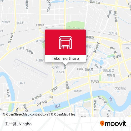 工一路 map