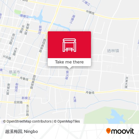 越溪梅园 map