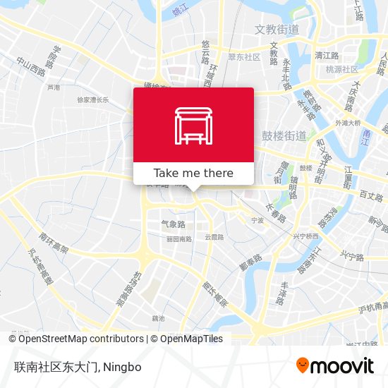 联南社区东大门 map
