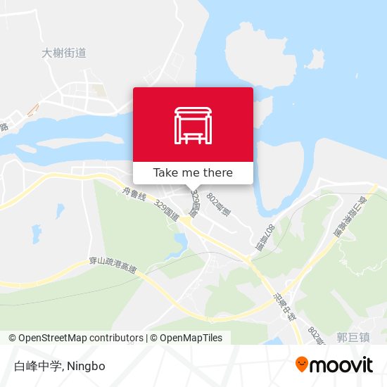 白峰中学 map