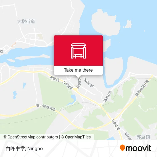 白峰中学 map