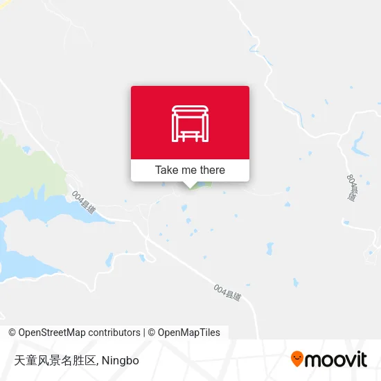 天童风景名胜区 map